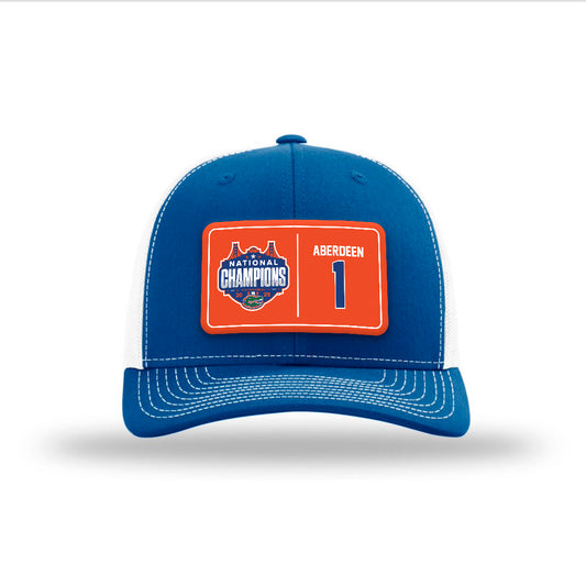 Florida - NCAA Men's Basketball : Denzel Aberdeen - National Champs Snapback Trucker Hat-0