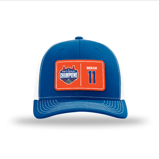 Florida - NCAA Men's Basketball : CJ Ingram - National Champs Snapback Trucker Hat-0