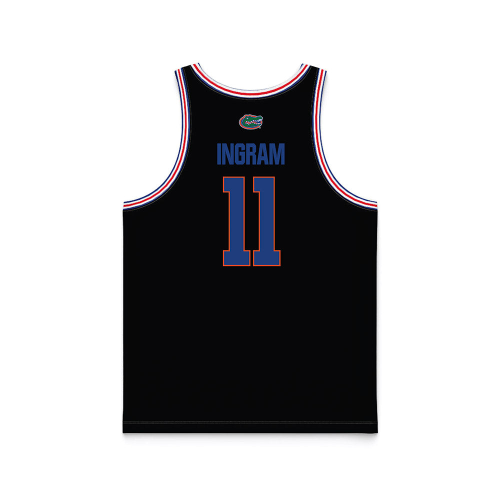 Florida - NCAA Men's Basketball : CJ Ingram - NCAA® March Madness® National Champions Black Basketball Jersey-1
