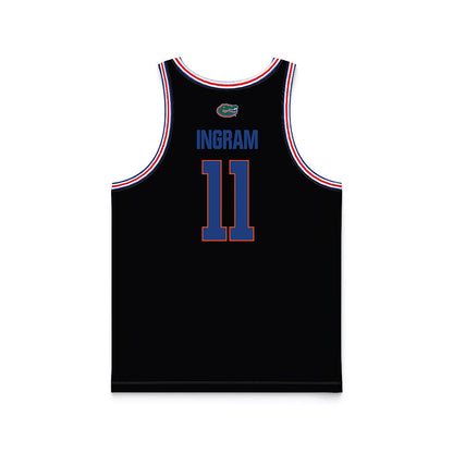 Florida - NCAA Men's Basketball : CJ Ingram - NCAA® March Madness® National Champions Black Basketball Jersey-1