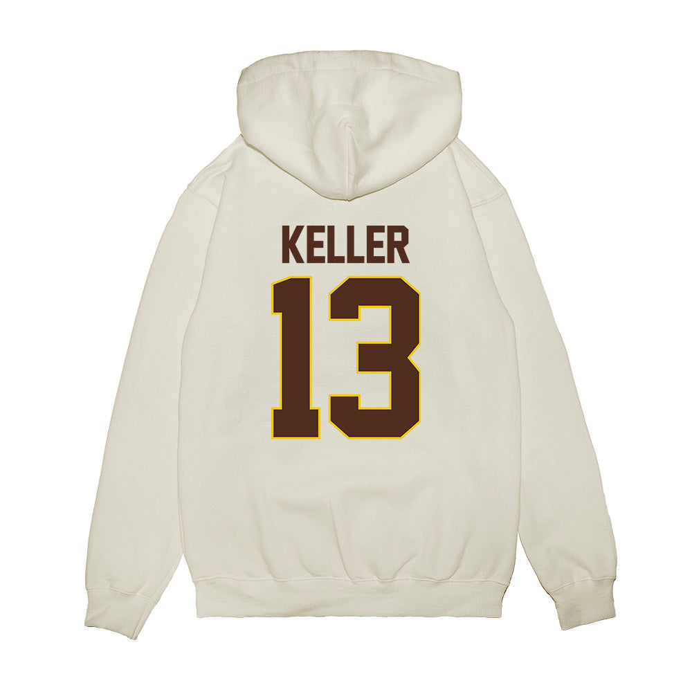 Western Michigan - NCAA Men's Ice Hockey : Jordan Keller - Premium Hooded Sweatshirt-1