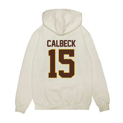 Western Michigan - NCAA Men's Ice Hockey : Alex Calbeck - Premium Hooded Sweatshirt-1