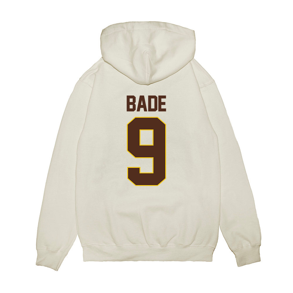 Western Michigan - NCAA Men's Ice Hockey : Zach Bade - Premium Hooded Sweatshirt-1