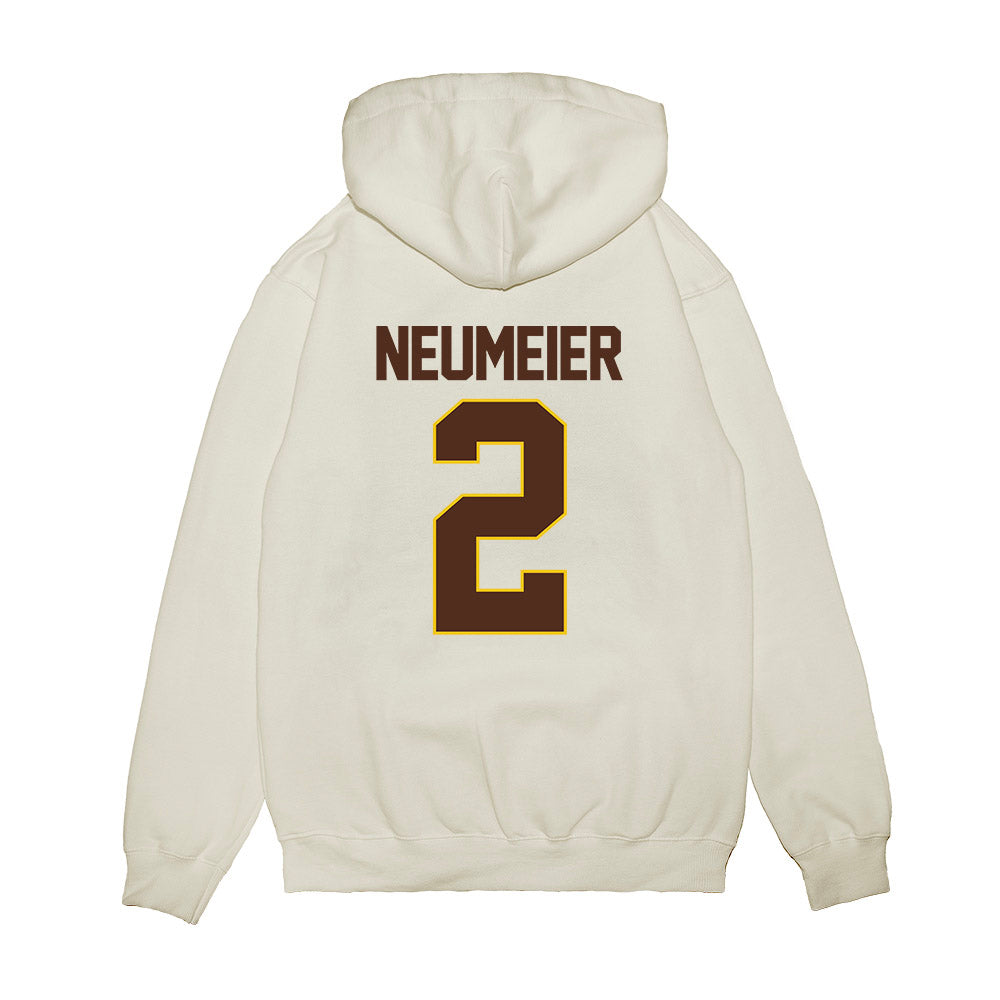 Western Michigan - NCAA Men's Ice Hockey : Michael Neumeier - Premium Hooded Sweatshirt-1