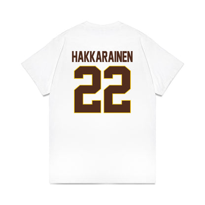 Western Michigan - NCAA Men's Ice Hockey : Iiro Hakkarainen - Premium T-Shirt-1