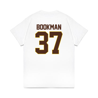 Western Michigan - NCAA Men's Ice Hockey : Zach Bookman - Premium T-Shirt-1