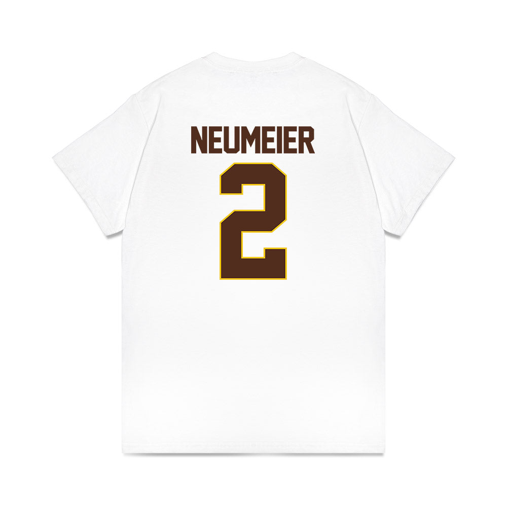 Western Michigan - NCAA Men's Ice Hockey : Michael Neumeier - Premium T-Shirt-1
