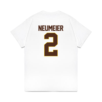 Western Michigan - NCAA Men's Ice Hockey : Michael Neumeier - Premium T-Shirt-1