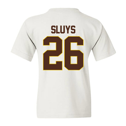 Western Michigan - NCAA Men's Ice Hockey : Jamison Sluys - Youth T-Shirt-1