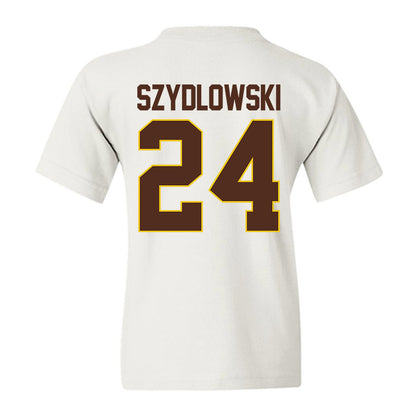 Western Michigan - NCAA Men's Ice Hockey : Garrett Szydlowski - Youth T-Shirt-1