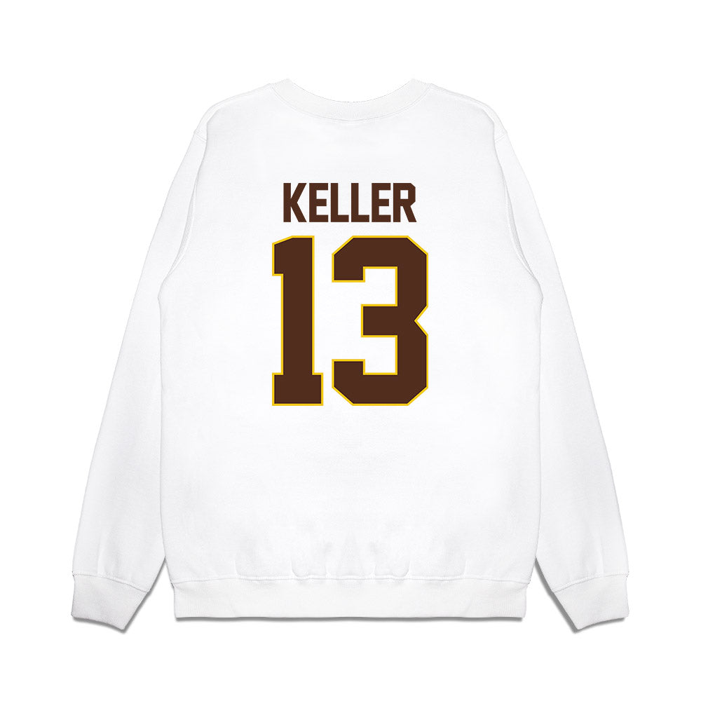 Western Michigan - NCAA Men's Ice Hockey : Jordan Keller - Premium Crewneck Sweatshirt-1