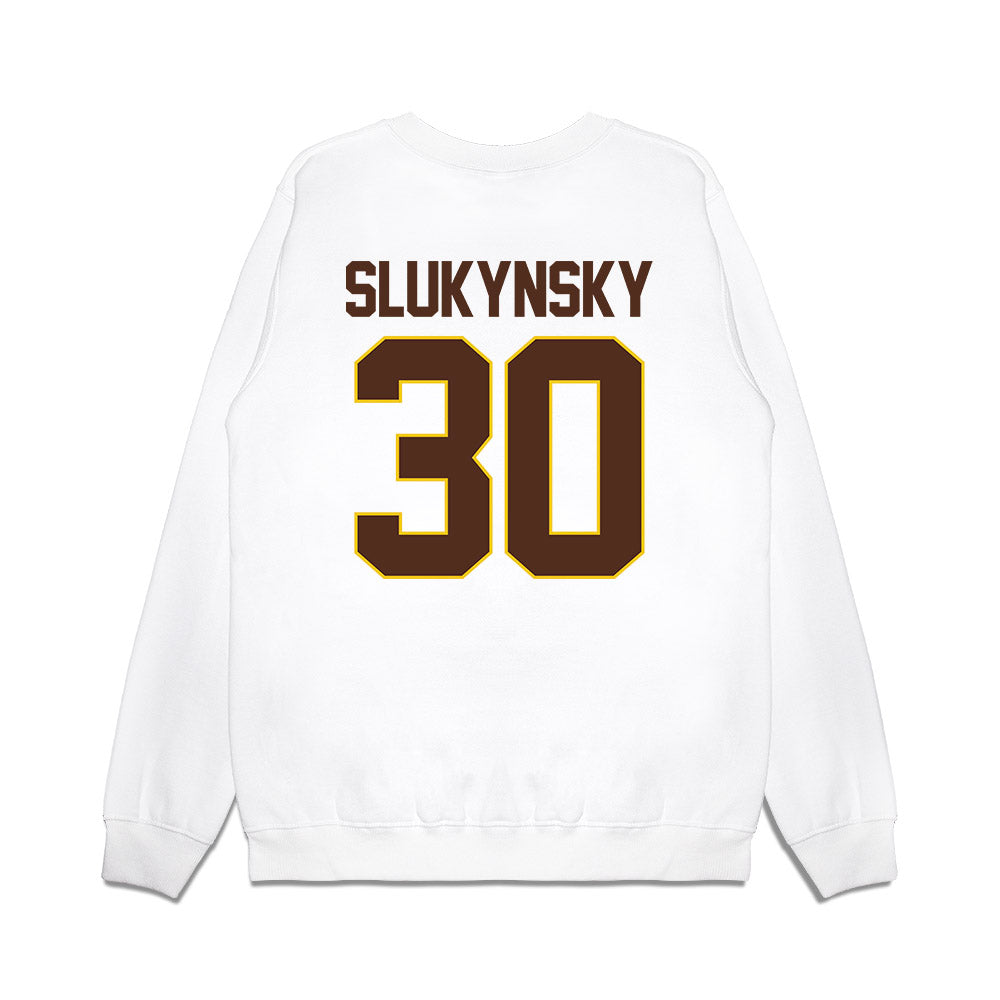 Western Michigan - NCAA Men's Ice Hockey : Hampton Slukynsky - Premium Crewneck Sweatshirt-1