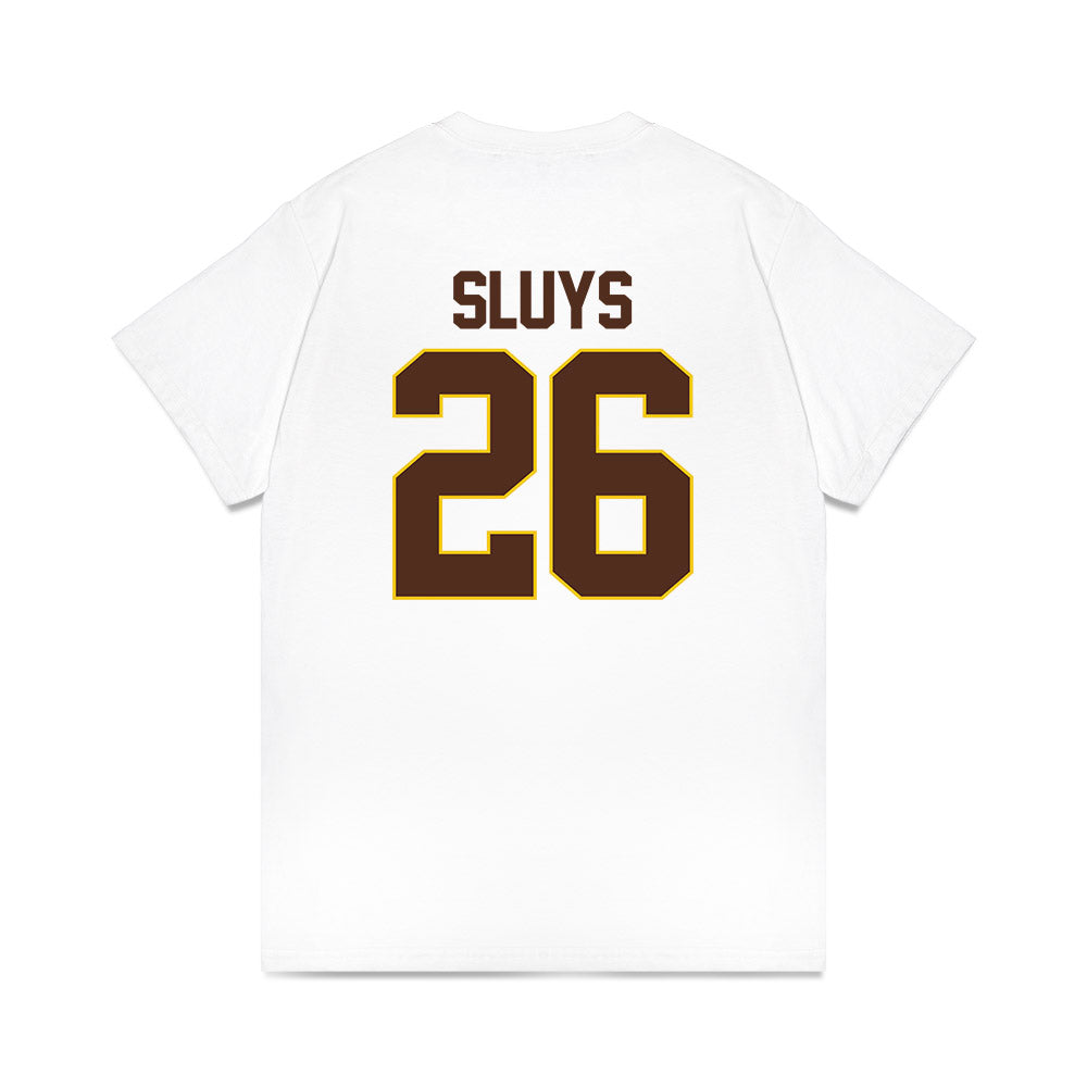 Western Michigan - NCAA Men's Ice Hockey : Jamison Sluys - Premium T-Shirt-1