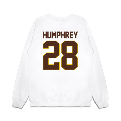 Western Michigan - NCAA Men's Ice Hockey : Ryan Humphrey - Premium Crewneck Sweatshirt-1