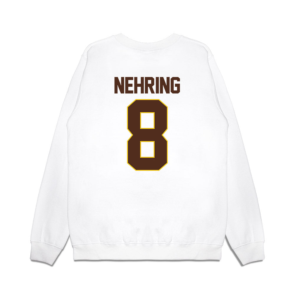 Western Michigan - NCAA Men's Ice Hockey : Zach Nehring - Premium Crewneck Sweatshirt-1