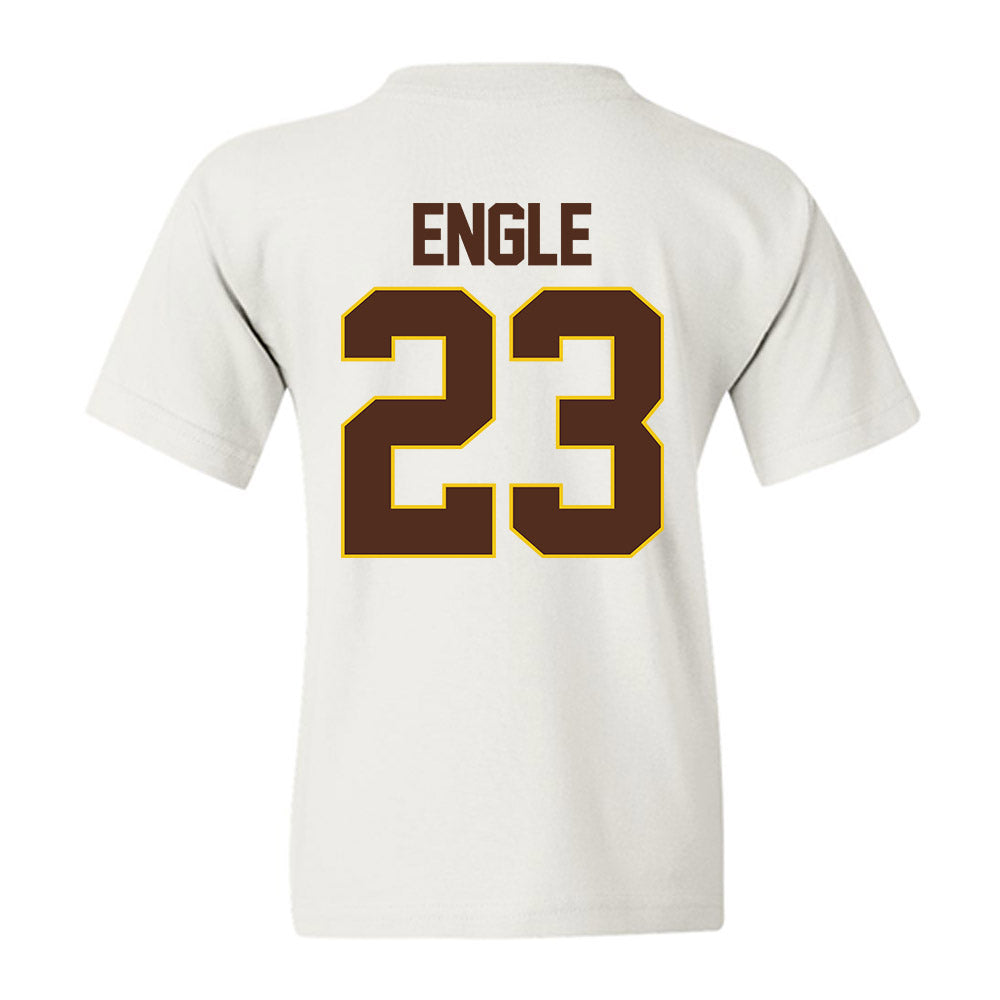 Western Michigan - NCAA Men's Ice Hockey : Edison Engle - Youth T-Shirt-1