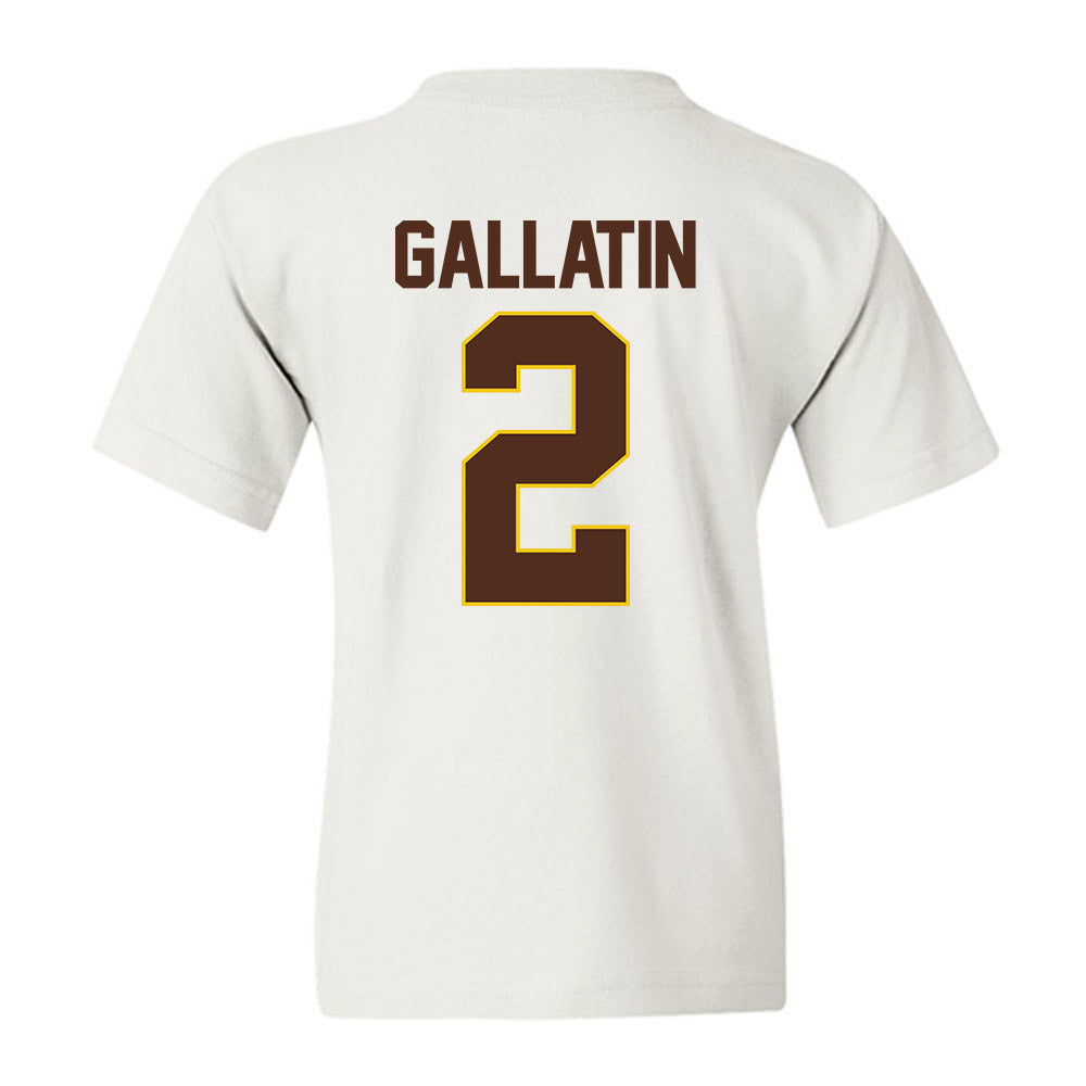 Western Michigan - NCAA Men's Ice Hockey : Grady Gallatin - Youth T-Shirt-1