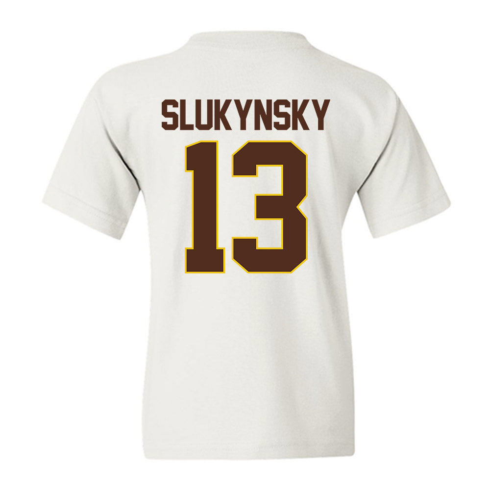 Western Michigan - NCAA Men's Ice Hockey : Grant Slukynsky - Youth T-Shirt-1