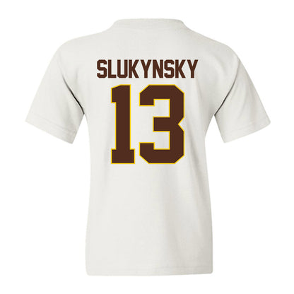 Western Michigan - NCAA Men's Ice Hockey : Grant Slukynsky - Youth T-Shirt-1