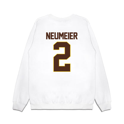 Western Michigan - NCAA Men's Ice Hockey : Michael Neumeier - Premium Crewneck Sweatshirt-1