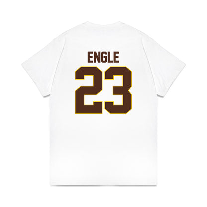 Western Michigan - NCAA Men's Ice Hockey : Edison Engle - Premium T-Shirt-1