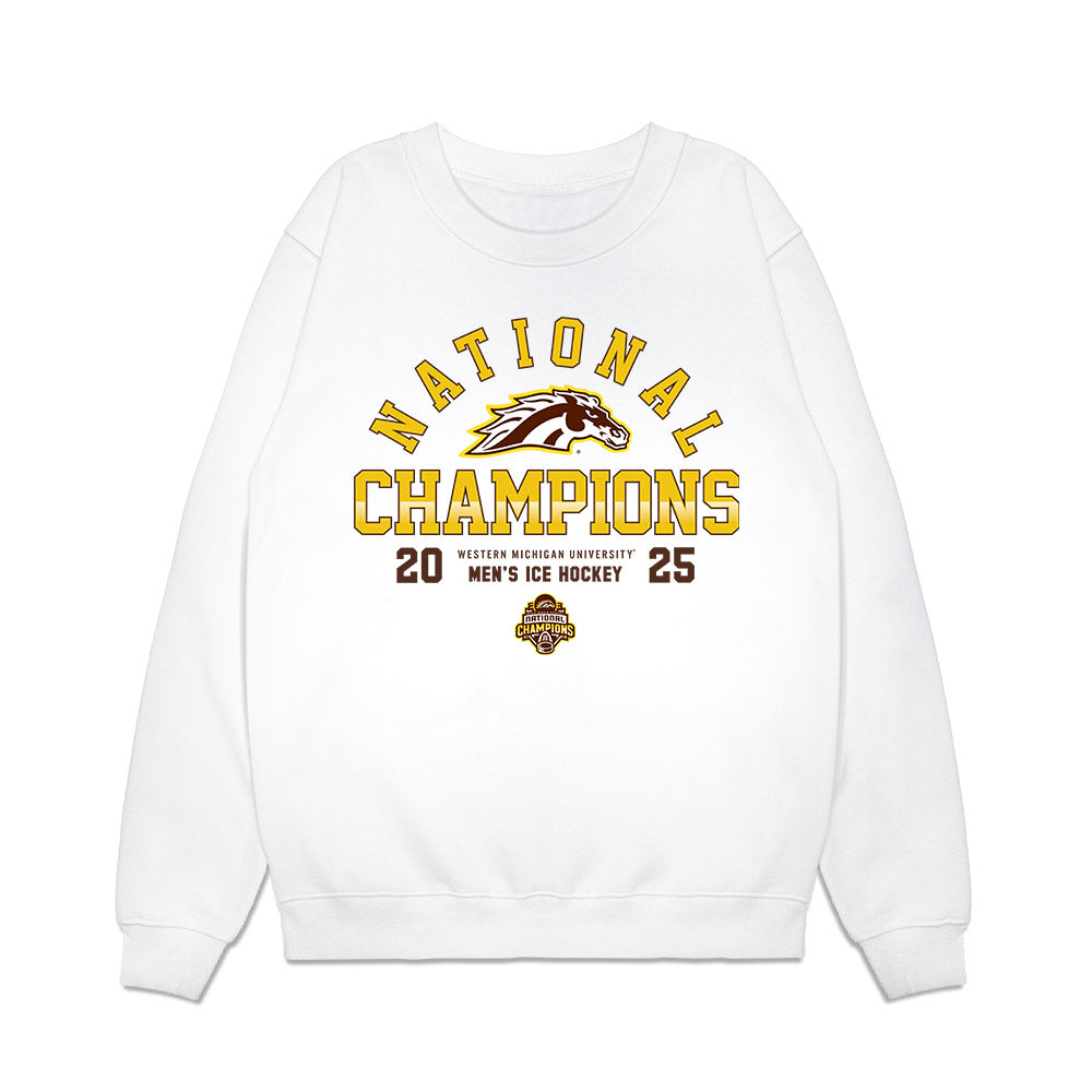 Western Michigan - NCAA Men's Ice Hockey : Samuel Huck - Premium Crewneck Sweatshirt-0