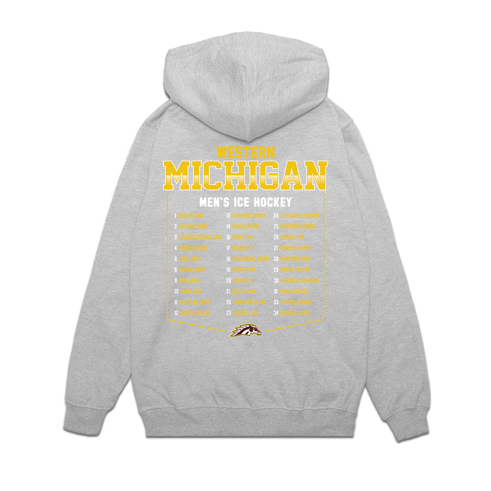 Western Michigan - NCAA Men's Ice Hockey : - Premium Hooded Sweatshirt-1