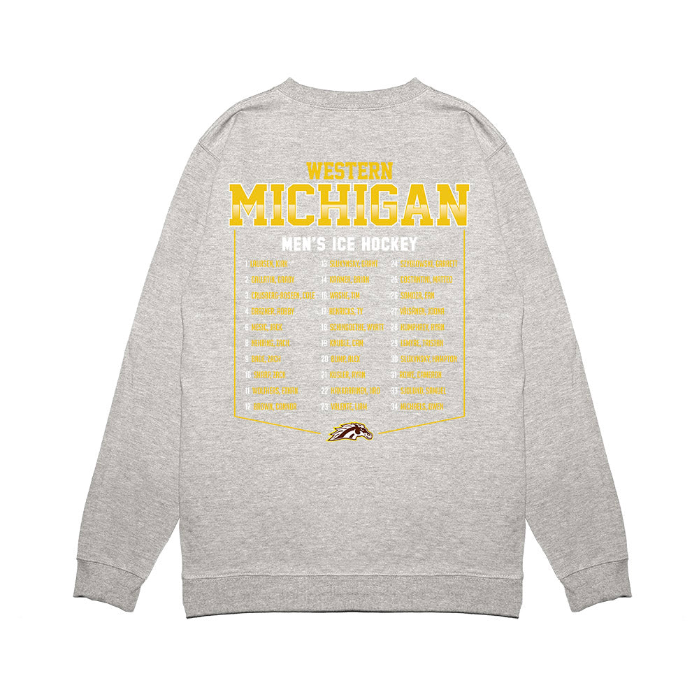 Western Michigan - NCAA Men's Ice Hockey : - Premium Crewneck Sweatshirt-1