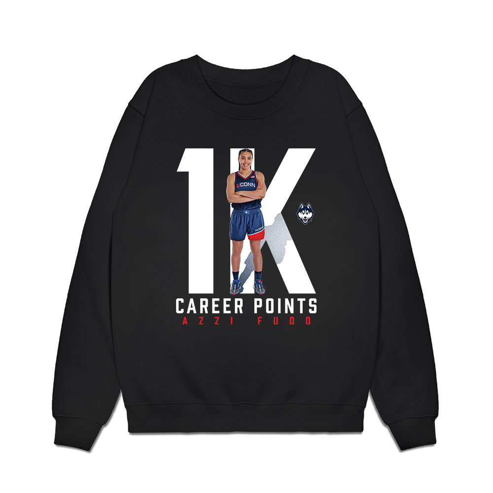 UConn - NCAA Women's Basketball : Azzi Fudd - Collage Premium Crewneck Sweatshirt-0