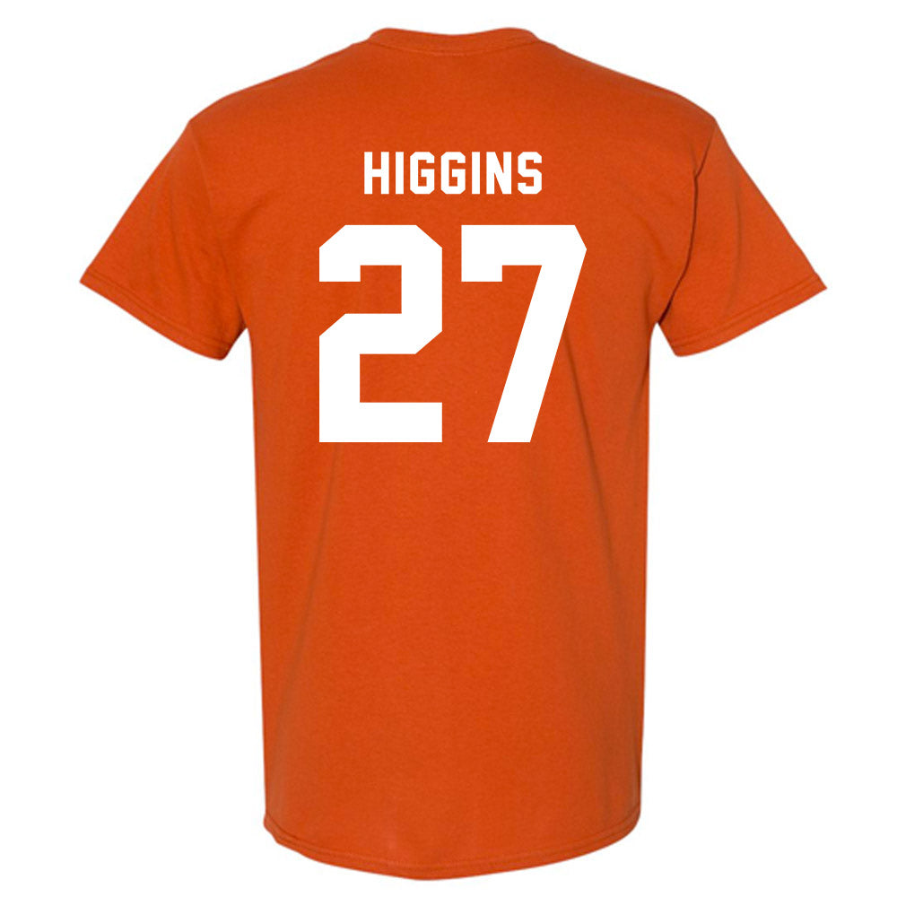 Texas - NCAA Baseball : Cal Higgins - Classic Shersey T-Shirt-1