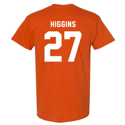 Texas - NCAA Baseball : Cal Higgins - Classic Shersey T-Shirt-1