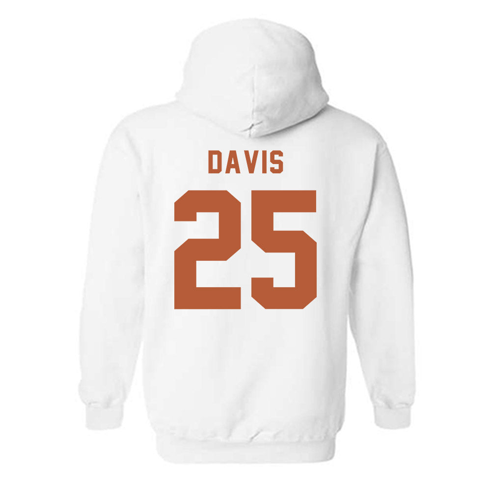 Texas - NCAA Football : Toray Davis - Classic Shersey Hooded Sweatshirt-1