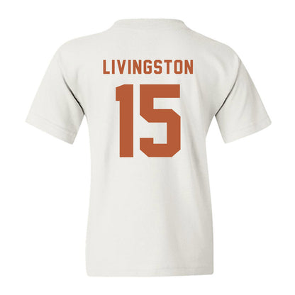 Texas - NCAA Baseball : Josh Livingston - Classic Shersey Youth T-Shirt-2
