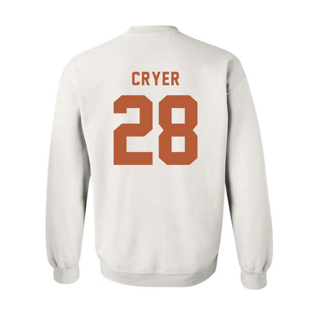Texas - NCAA Football : Justin Cryer - Classic Shersey Crewneck Sweatshirt-1