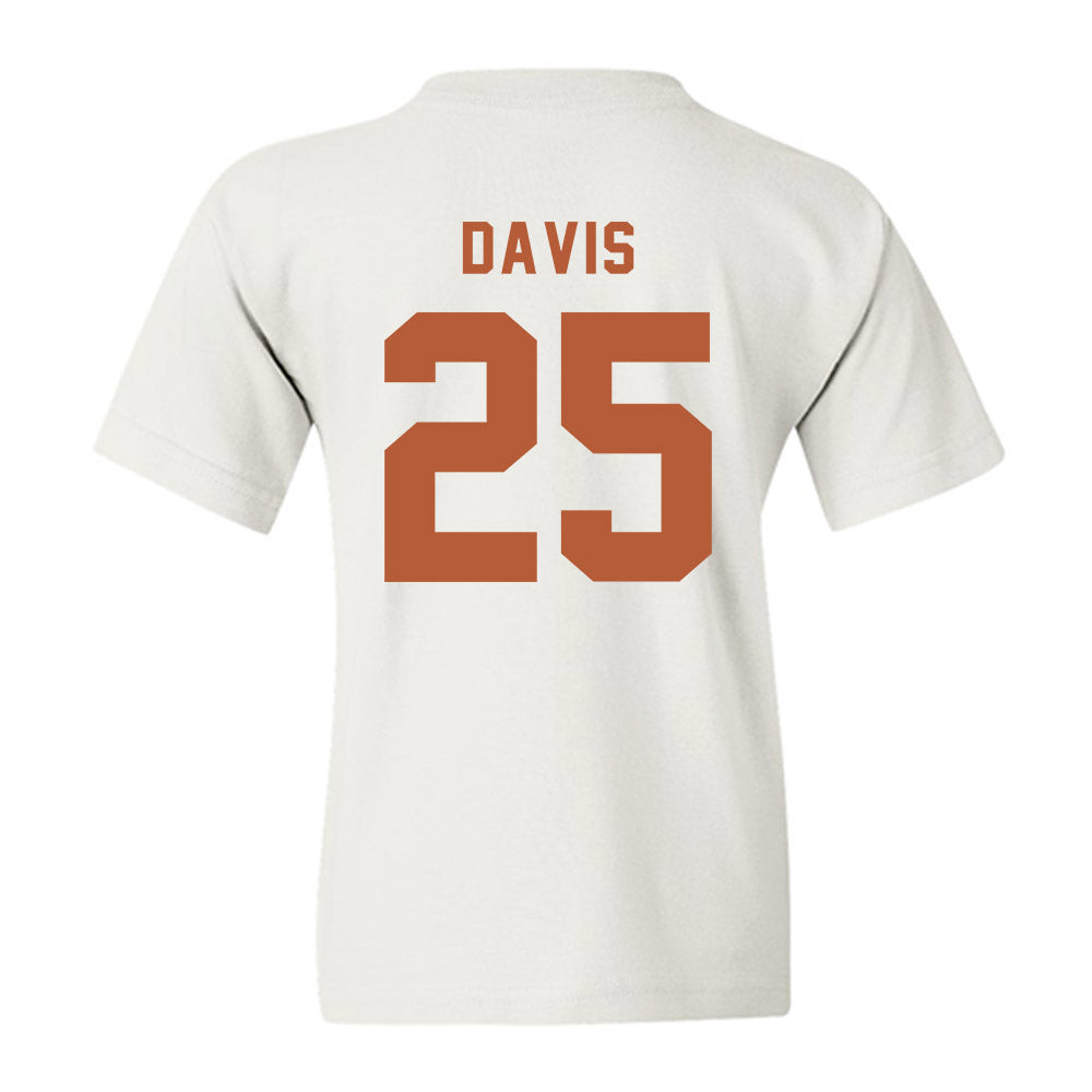 Texas - NCAA Football : Toray Davis - Classic Shersey Youth T-Shirt-1