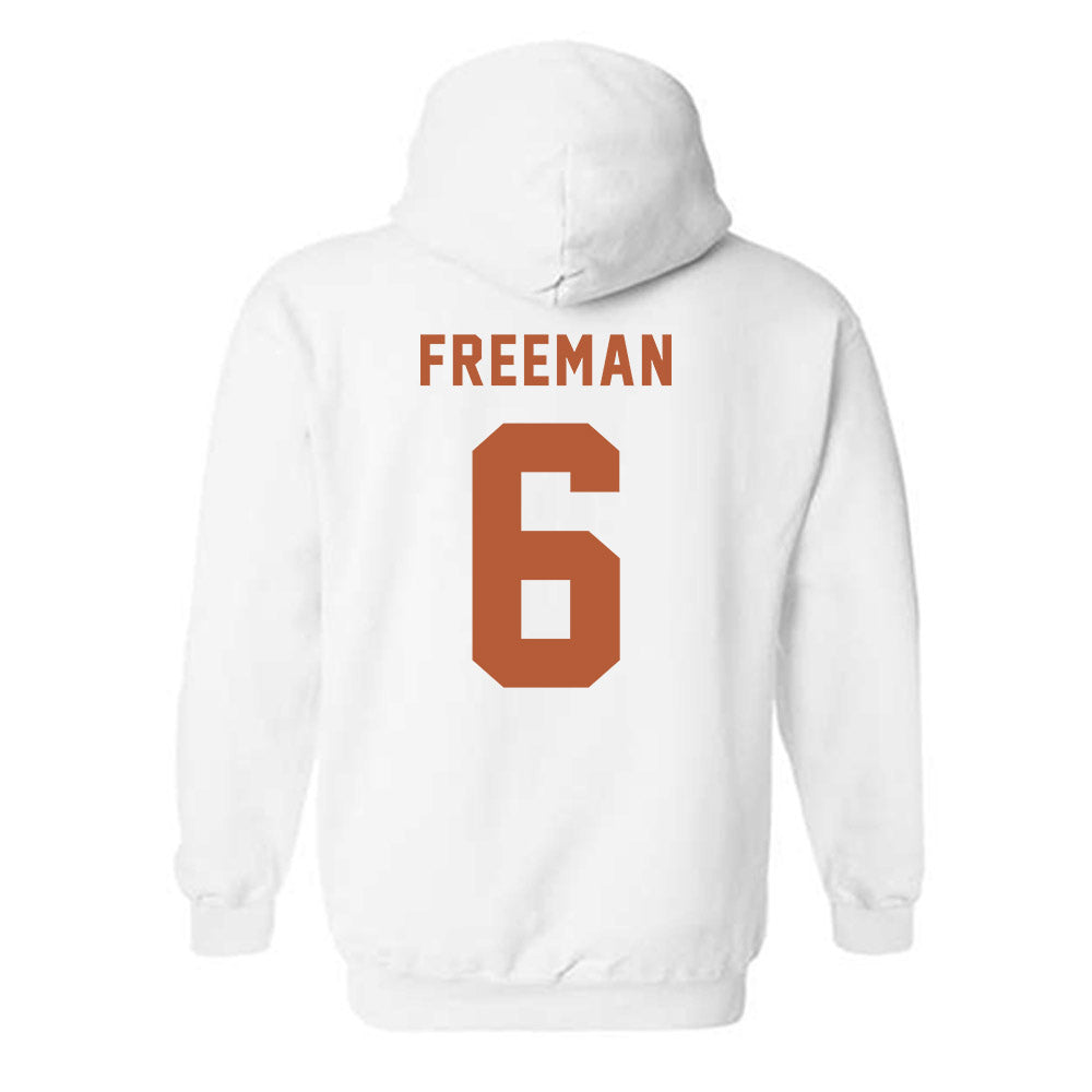 Texas - NCAA Men's Basketball : Elyjah Freeman - Classic Shersey Hooded Sweatshirt-1