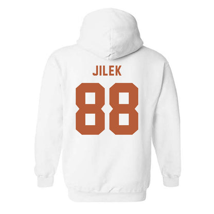 Texas - NCAA Football : Charlie Jilek - Classic Shersey Hooded Sweatshirt-1