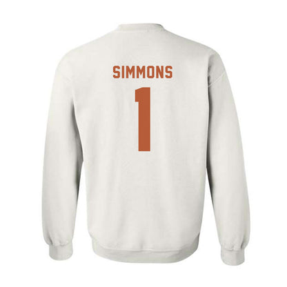Texas - NCAA Football : Colin Simmons - Classic Shersey Crewneck Sweatshirt-1