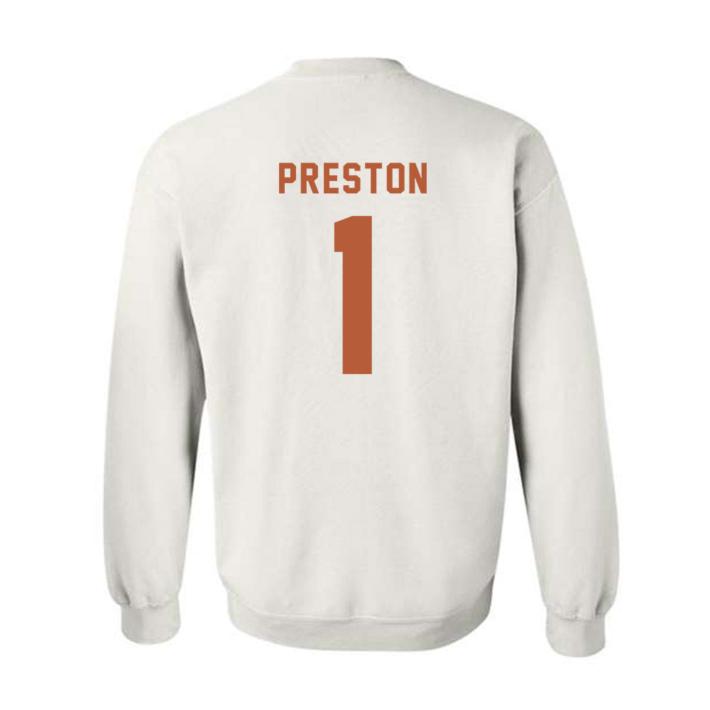 Texas - NCAA Women's Basketball : Bryanna Preston - Classic Shersey Crewneck Sweatshirt-1