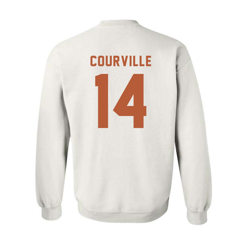 Texas - NCAA Baseball : Presley Courville - Classic Shersey Crewneck Sweatshirt-3