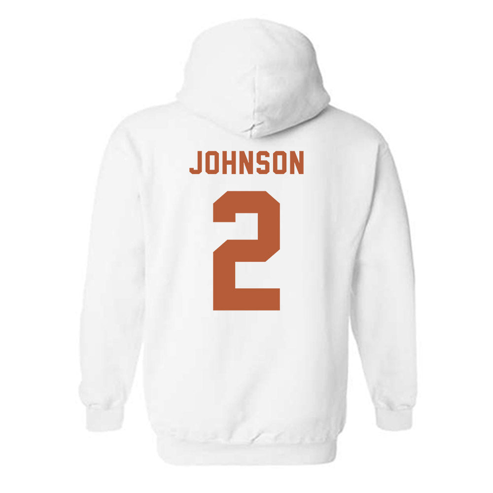 Texas - NCAA Men's Basketball : Isaiah Johnson - Classic Shersey Hooded Sweatshirt-1