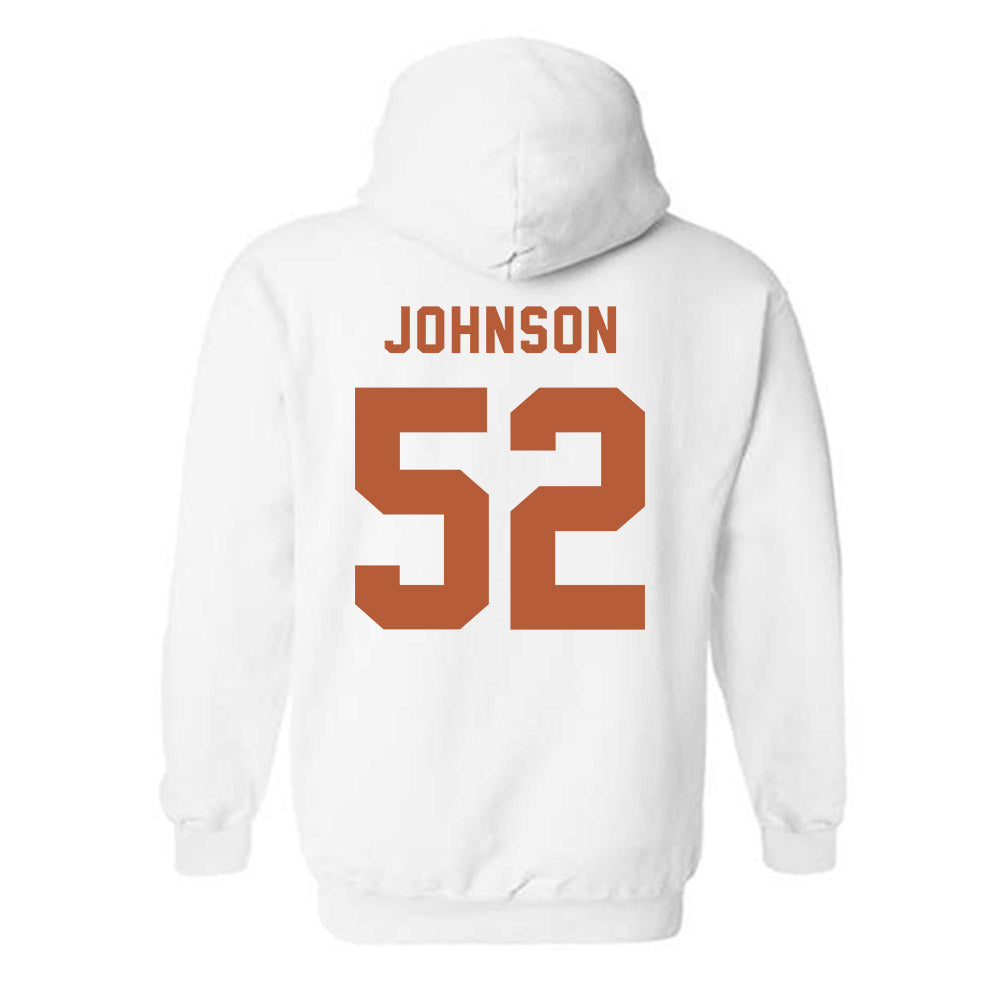 Texas - NCAA Football : James Johnson - Classic Shersey Hooded Sweatshirt-1