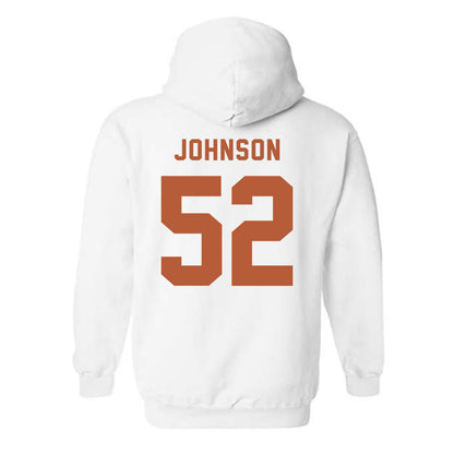 Texas - NCAA Football : James Johnson - Classic Shersey Hooded Sweatshirt-1
