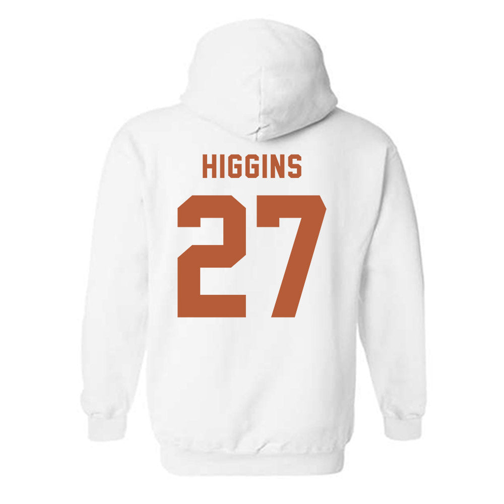 Texas - NCAA Baseball : Cal Higgins - Classic Shersey Hooded Sweatshirt-2