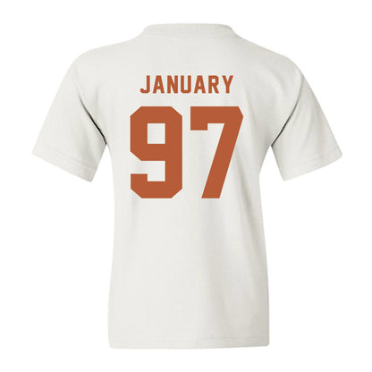 Texas - NCAA Football : Alex January - Classic Shersey Youth T-Shirt-1