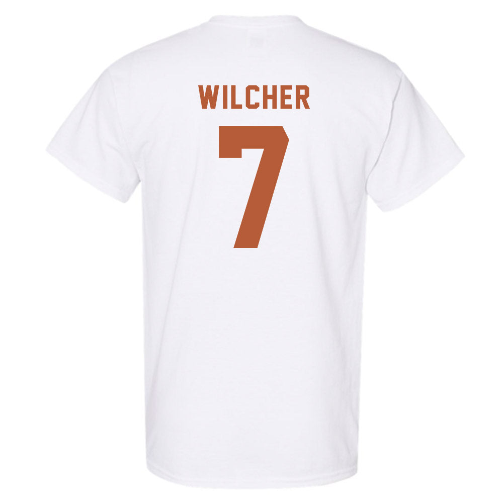 Texas - NCAA Men's Basketball : Simeon Wilcher - Classic Shersey T-Shirt-1