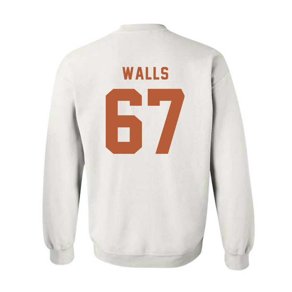 Texas - NCAA Baseball : Brody Walls - Classic Shersey Crewneck Sweatshirt-3