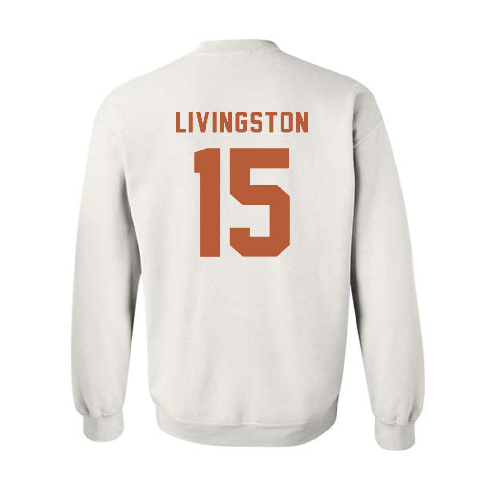 Texas - NCAA Baseball : Josh Livingston - Classic Shersey Crewneck Sweatshirt-2