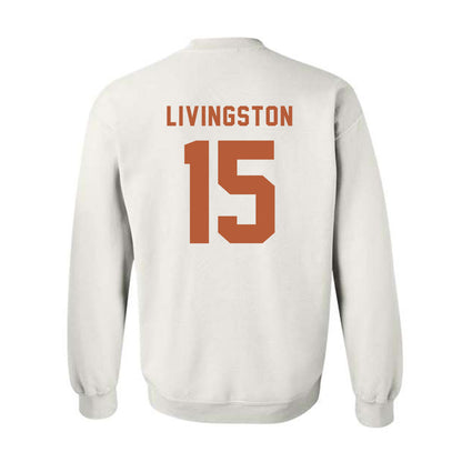 Texas - NCAA Baseball : Josh Livingston - Classic Shersey Crewneck Sweatshirt-2