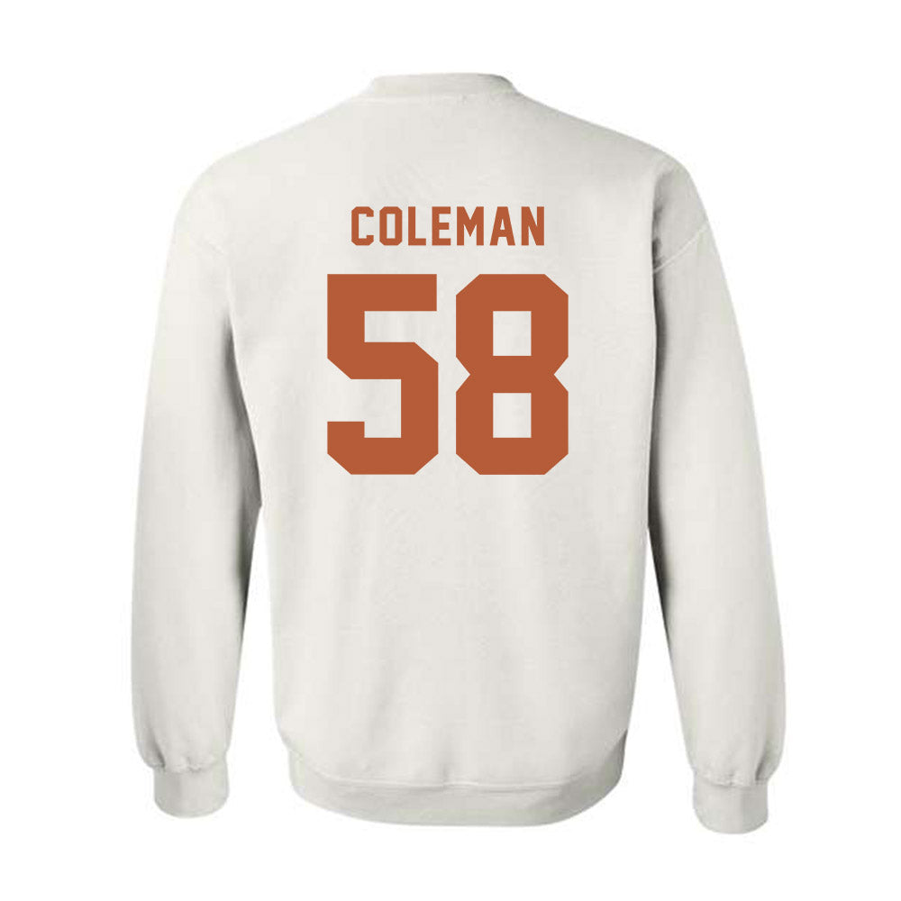 Texas - NCAA Football : Devin Coleman - Classic Shersey Crewneck Sweatshirt-1